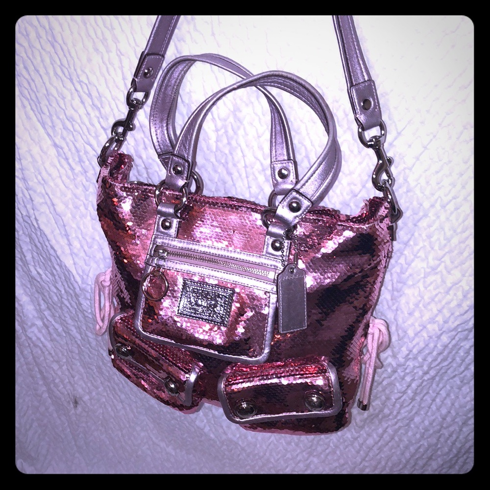 RSERVED FOR GARDEN BRIDE! Authentic Coach sequin
